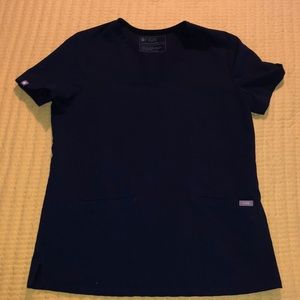 Figs navy blue scrub set
